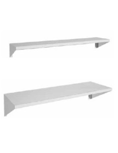 ESTANTERIA DE COCINA LISA EN ACERO INOX. CON ESCUADRAS
