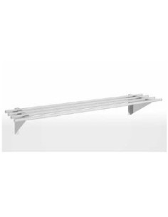 ESTANTERIA DE COCINA TUBULAR EN ACERO INOX. CON ESCUADRAS