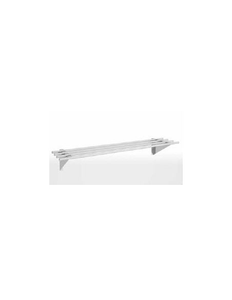 ESTANTERIA DE COCINA TUBULAR EN ACERO INOX. CON ESCUADRAS