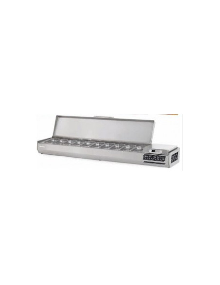 VITRINA PARA INGREDIENTES B 1/3 VIP2300 CRISTAL INFRICO