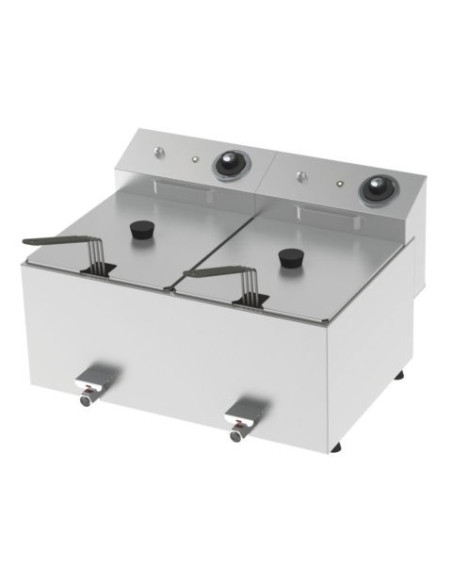 FREIDORA ELÉCTRICA8L+8L CON GRIFO HR