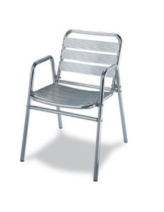 SILLÓN TUBO ALUM. ANODIZADO M290
