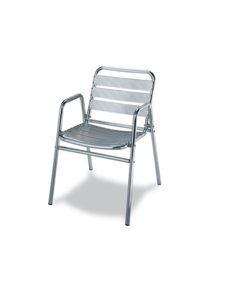 SILLÓN TUBO ALUM. ANODIZADO M290