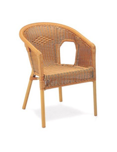 SILLÓN TUBO ALUM. PLASTIF. M283