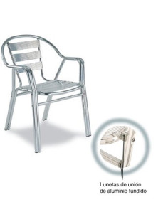 SILLÓN TUBO ALUM. ANODIZADO M294