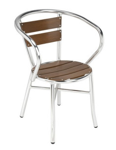 SILLÓN TUBO ALUM. ANODIZADO M2600