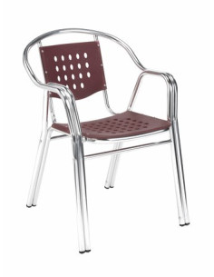 SILLÓN TUBO ALUM. ANODIZADO M2610 2