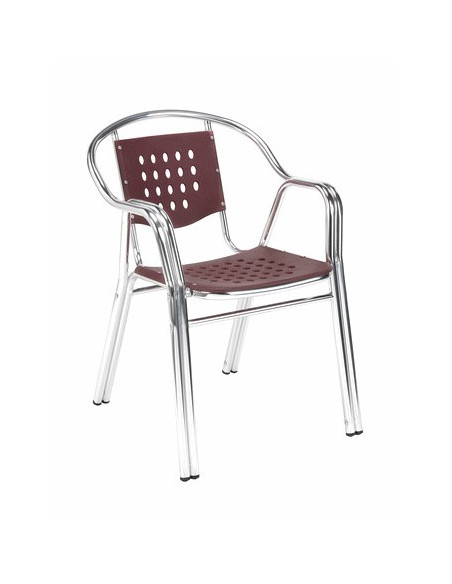 SILLÓN TUBO ALUM. ANODIZADO M2610