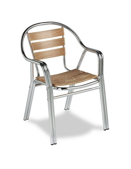 SILLÓN TUBO ALUM. ANODIZADO M270