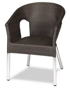 SILLÓN TUBO ALUM. ANODIZADO M263 2