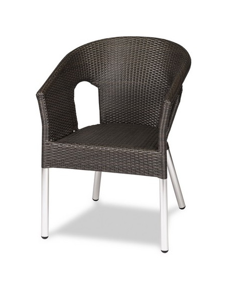 SILLÓN TUBO ALUM. ANODIZADO M263