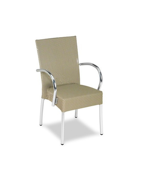 SILLÓN TUBO ALUM. ANODIZADO M252