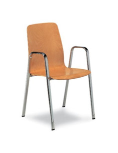SILLÓN TUBO OVAL ACERADO M236