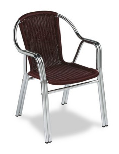 SILLÓN TUBO ALUM. ANODIZADO M284