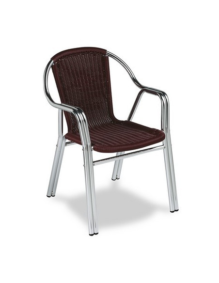 SILLÓN TUBO ALUM. ANODIZADO M284