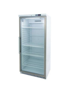 Armario GN2/1 Lacado Blanco 600 litros Puerta de Cristal Refrigerado de 780 x745x1865