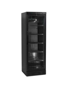 Armario Refrigerado 1 puerta de cristal color NEGRO 595x640x1840