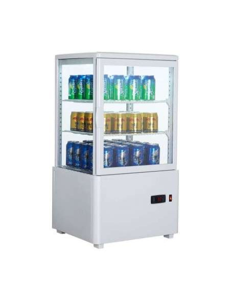 Expositor Refrigerado 4 Caras 58 litros Blanco de 447x400x819