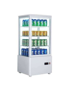 Expositor Refrigerado 4 Caras 78 litros Blanco de 447x400x969