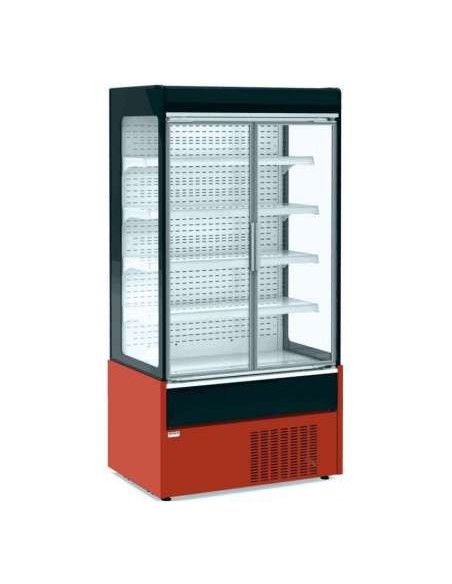 Mural Refrigerado con Puertas de Cristal  1020 x700 x1990 Rojo