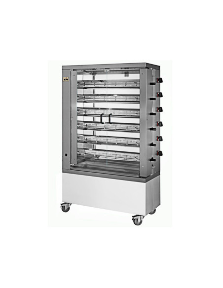 Asador de pollos a gas 6 espadas exp MCM