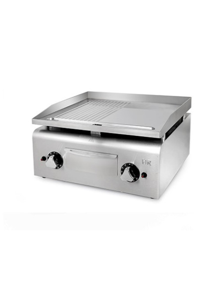 Plancha 600 cromo ranurada 60x50x32