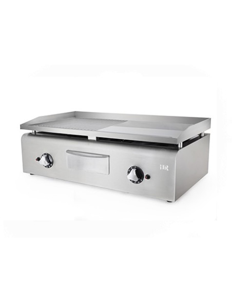 Plancha a gas 900 rectif ranurada 90x50x32