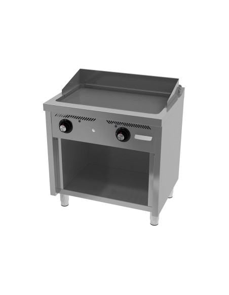 Fry-top a gas 800 rectificado estante 80x60x95