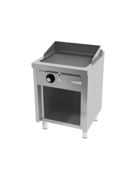 Fry-top a gas 600 rectificado estante 60x60x95