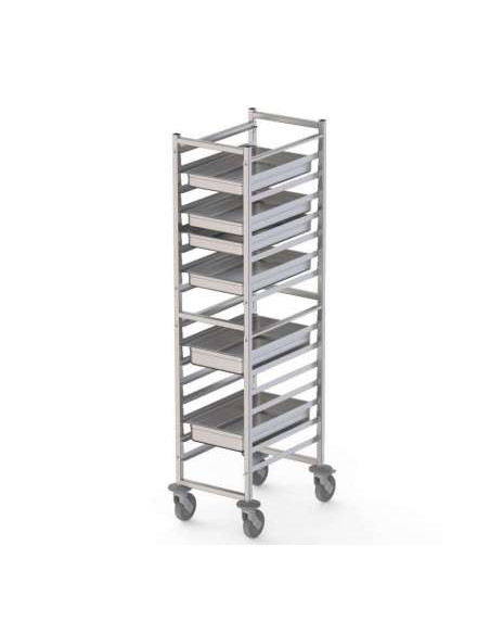 Carro bandejero GN1/1 16 bandejas 46X64X710.