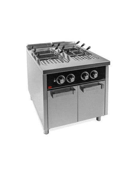 Cuecepasta gas 40L+40L estante 80x93x88.