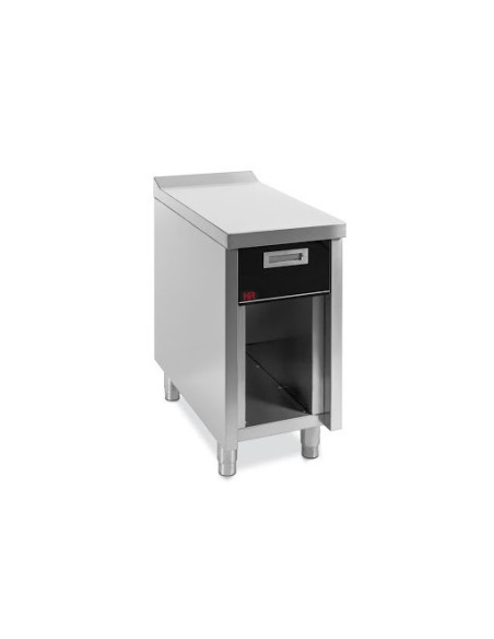 Mueble neutro 400 estante c/cajón 40x93x87.