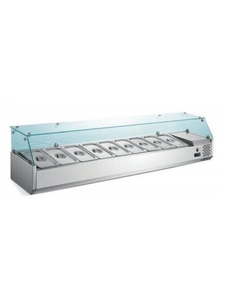 Expositor refrigerado ingredientes 5 bandejas 1/3
