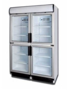 Armario expositor refrigerado 4 puertas 120x64x198.