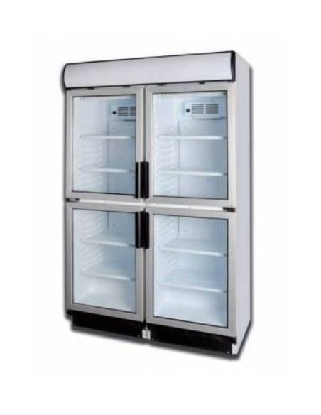 Armario expositor refrigerado 4 puertas 120x64x198.