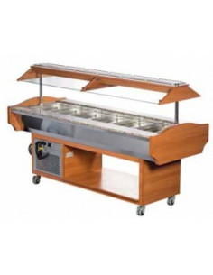 BUFFET CALIENTE GASTRO 6 CUBETAS GN1/1