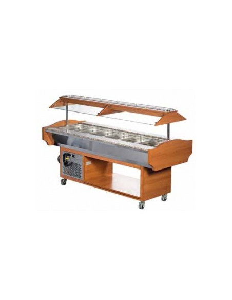 BUFFET CALIENTE GASTRO 6 CUBETAS GN1/1