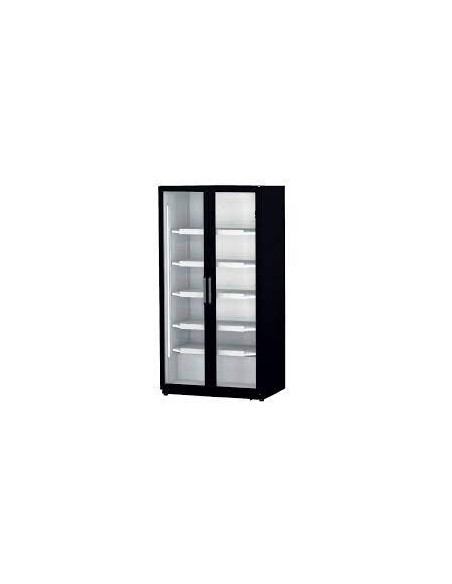 Armario expositor refrigerado 800L 2 puertas batientes