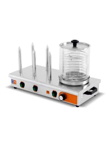 Máquina de Perritos 4 Pinchos de 660x340x370