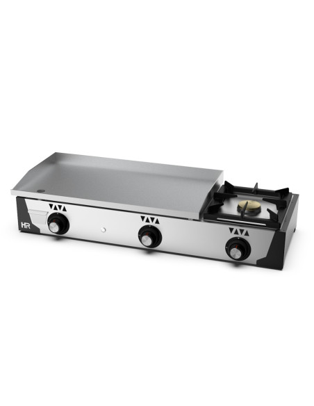 Plancha 800 gas rect+fogón 113x47x23