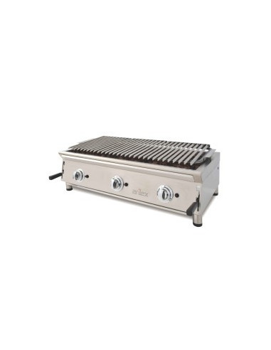 Barbacoa a gas piedra volcánica 100x70x37