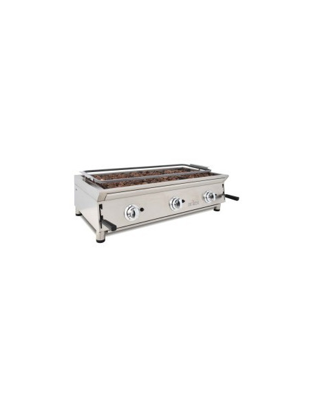 Barbacoa a gas piedra volcánica 100x70x37