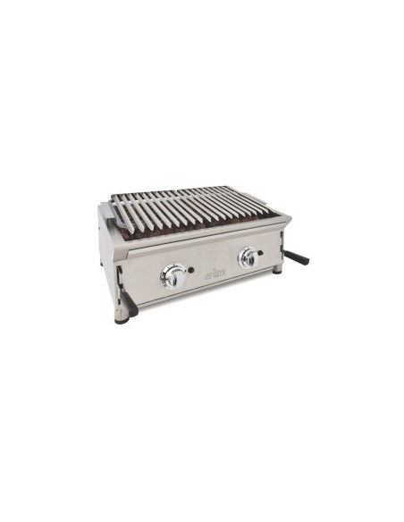 Barbacoa a gas piedra volcánica 70x60x37