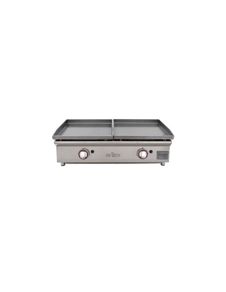 Plancha a gas doble placa 81x45x24.