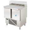 Mesa refrigerada compacta + ingredientes 91x70x90