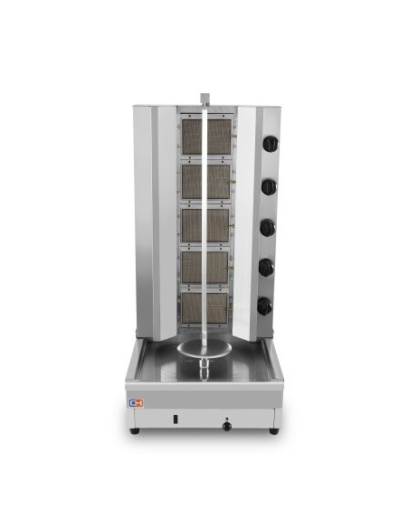 Asador kebab a gas 53x63x105