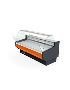Vitrina refrigerada cristal curvo 127x94