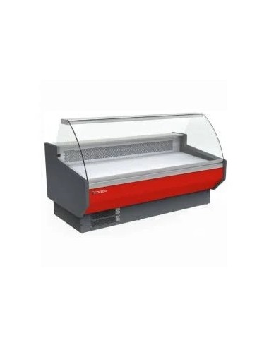 Vitrina refrigerada cristal curvo 200x108