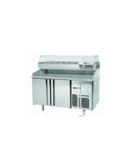 MESA REFRIGERADA 2P PARA PIZZAS GN FONDO 70 INFRICO