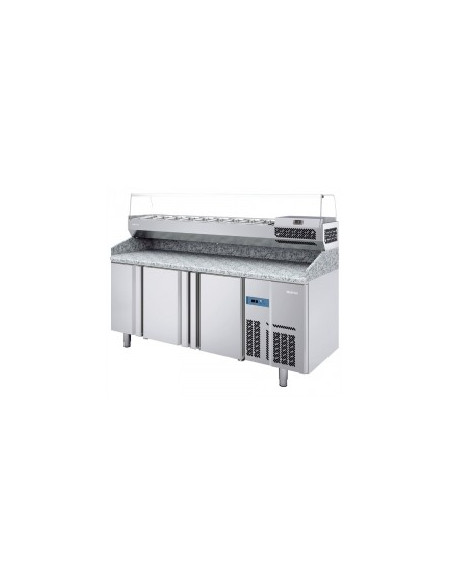 MESA REFRIGERADA 3P PARA PIZZAS GN FONDO 70 INFRICO